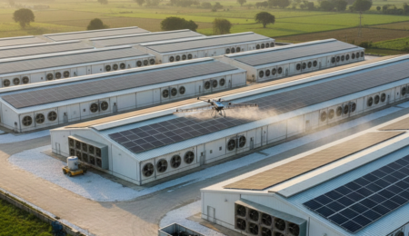 Modern Poultry Farm in Barwala Hisar with Automatic Feeding System