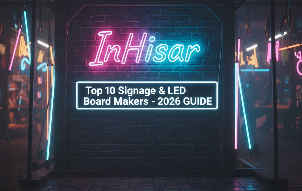 हिसार के टॉप 10 'Signage & LED Board' मेकर्स (2026 गाइड)