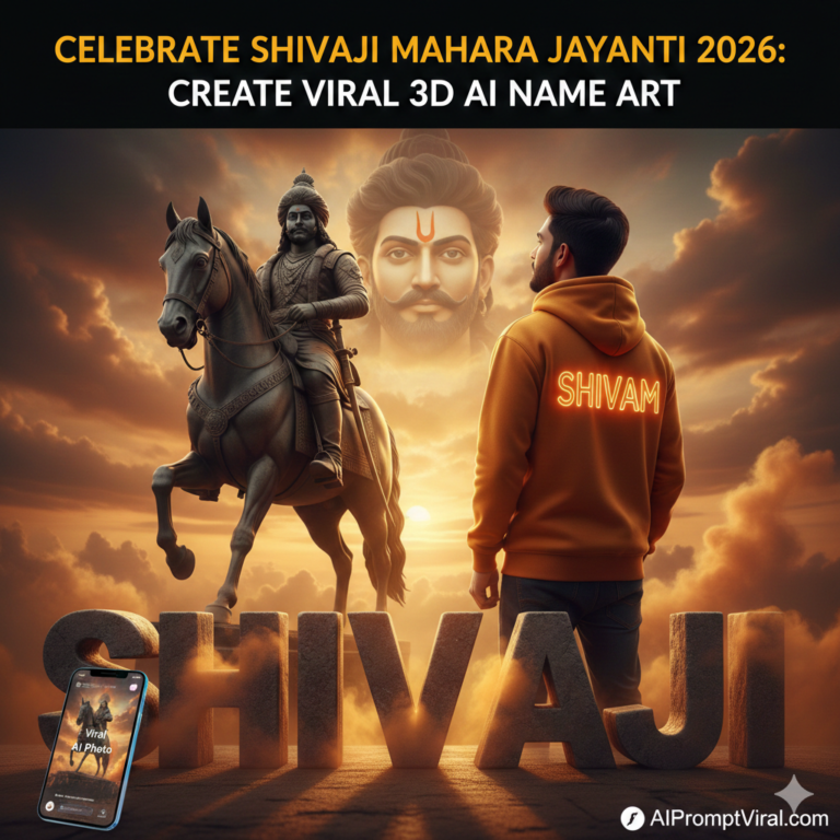 Celebrate Shivaji Maharaj Jayanti 2026 Create Viral 3D AI Name Art