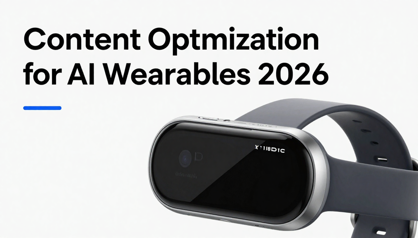 Content optimization for AI Wearables 2026