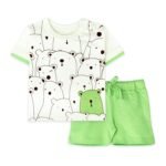ARIEL Baby Boys & Baby girls Cotton Printed Round Neck Half Sleeve T-shirt & Short Sets