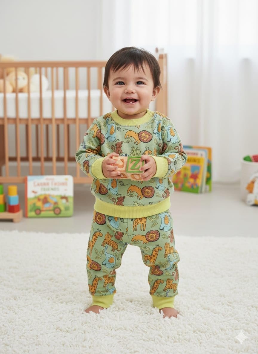 Kids Winter Wear Casual Clothing Set for Baby Boy & Girl | Soft, Warm & Comfortable Outfit Set for Infants & Toddlers