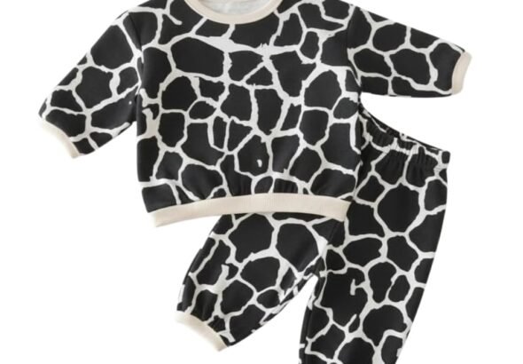 A.T.U.N. (ALL THINGS UBER NICE) Baby Boys and Girls Printed Baby Clothing Set | Soft Full-Sleeve Top with Cozy Jogger Pants | Comfortable Matching Outfit for Unisex Babies