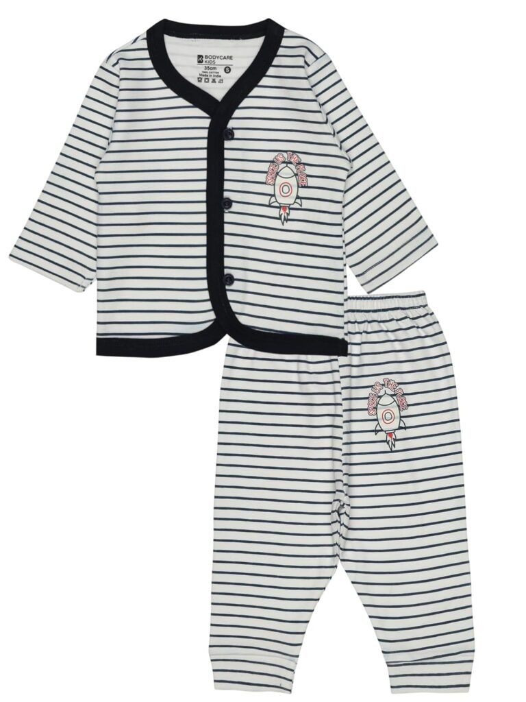 BODYCARE Cotton Unisex Top & Pajami Set