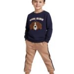 POLKA TOTS 100% Cotton Full Sleeve Co-Ord Joggers for Kids | Winter Wear for Kids, Toddler & New born | Cozy Sweatshirt & Joggers, Baby Dress for Boys & Girls | Warm Clothes from 6 Months to 8 Years