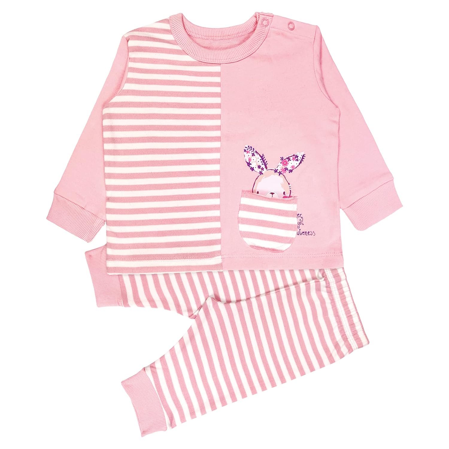 Real Basics Unisex Cotton Fleece Full Sleeve Track Suit for Boys & Girls