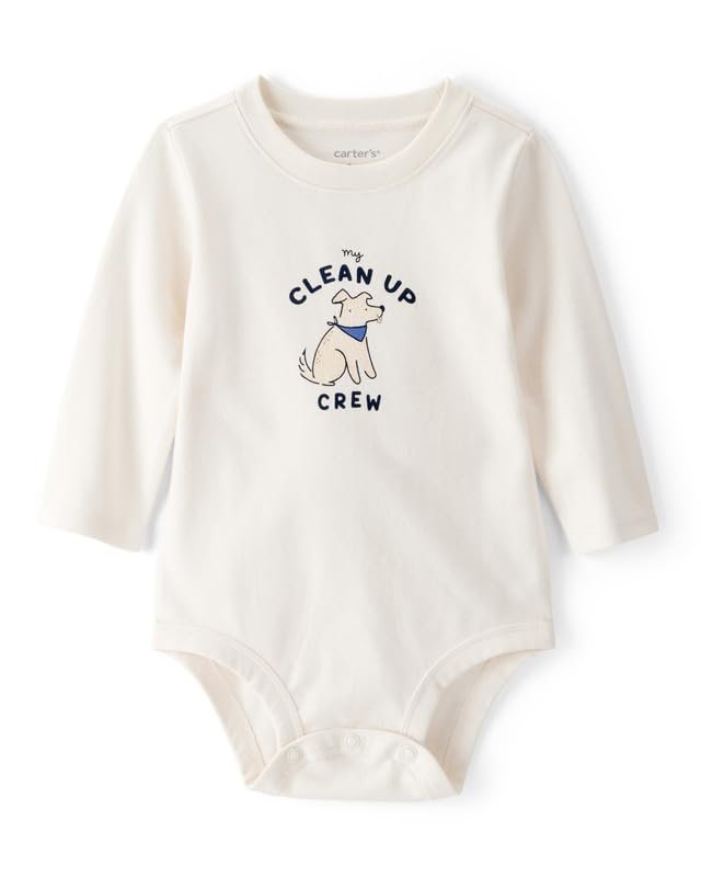 Carter’s Baby Family Cotton Full Sleeve Graphic Print Bodysuit | Soft & Comfortable Everyday Wear