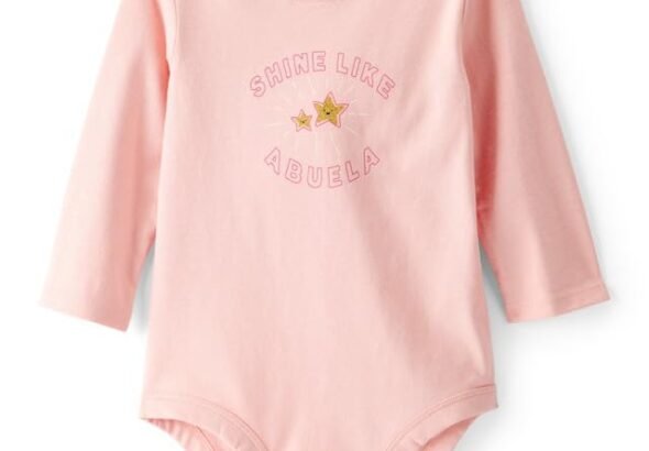 Carter’s Baby Girl Cotton Full Sleeve Graphic Print Bodysuit | Soft & Comfortable Everyday Wear