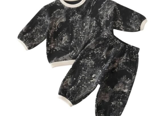 A.T.U.N. (ALL THINGS UBER NICE) Baby Boys and Girls Printed Baby Clothing Set | Soft Full-Sleeve Top with Cozy Jogger Pants | Comfortable Matching Outfit for Unisex Babies