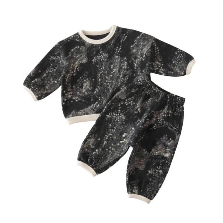 A.T.U.N. (ALL THINGS UBER NICE) Baby Boys and Girls Printed Baby Clothing Set | Soft Full-Sleeve Top with Cozy Jogger Pants | Comfortable Matching Outfit for Unisex Babies
