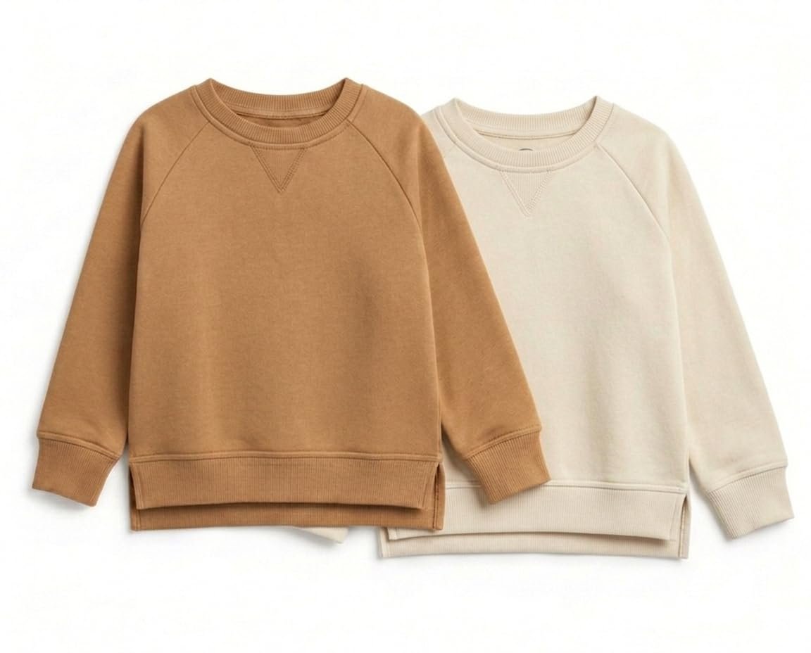 Premium 2-Pack Boys Sweatshirts | Age 12M-5Y | Sweatshirts Jackets for Kids Boys | Ultra Soft & Premium with More Stretch | Gentle on Skin