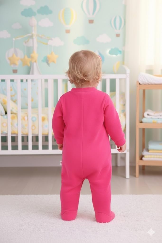 100% Pure Cotton Full Sleeve Rompers for Newborns | Pack of 2 Onesies for Baby Boys & Girls | Cotton Infant Full Sleeve Sleepsuit