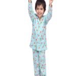 POLKA TOTS 100% Pure Cotton Night Suit for Kids | Full Sleeve Night Dress for Girls & Boys | Winter Sleepwear for Children | All Season Nightwear | Unisex Pyjama Set in Cute Designs & Multiple Sizes