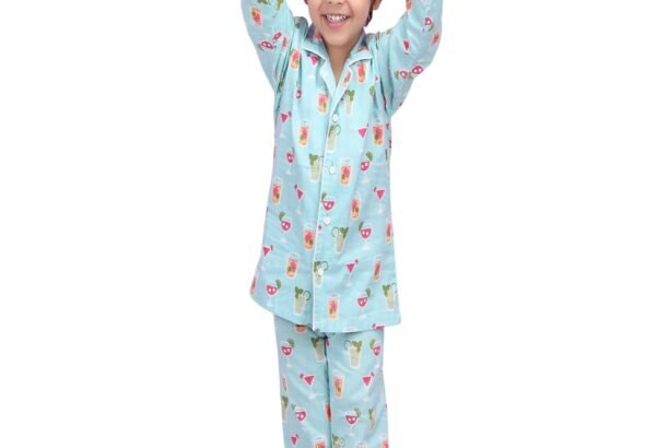 POLKA TOTS 100% Pure Cotton Night Suit for Kids | Full Sleeve Night Dress for Girls & Boys | Winter Sleepwear for Children | All Season Nightwear | Unisex Pyjama Set in Cute Designs & Multiple Sizes