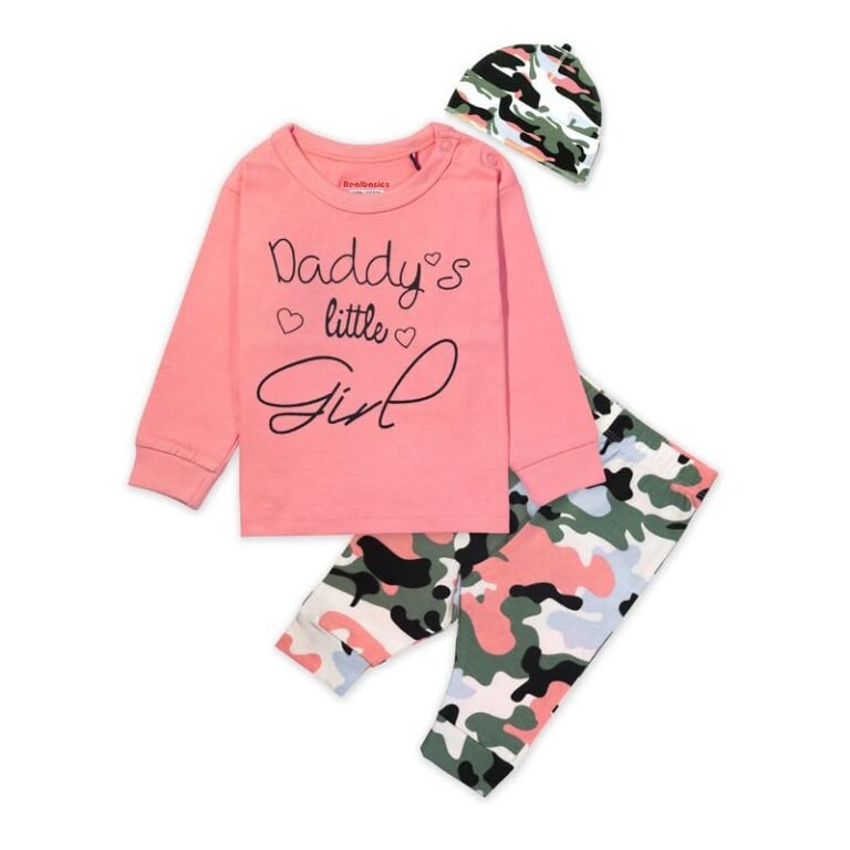 Real Basics Cotton Clothing Sets for Boys & girls – Unisex Clothing sets Full Sleeve T-shirt Pant & Cap