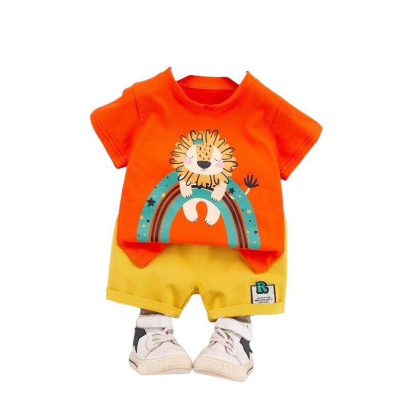 Googo Gaaga Baby Boys Cotton Printed T-Shirt With Shorts In Baby Clothing Set