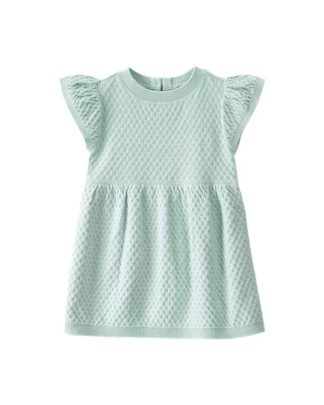 Carter’s Baby Girl Geometric Gingham Dress | Summer Casual Dress with Easy Snap Closures