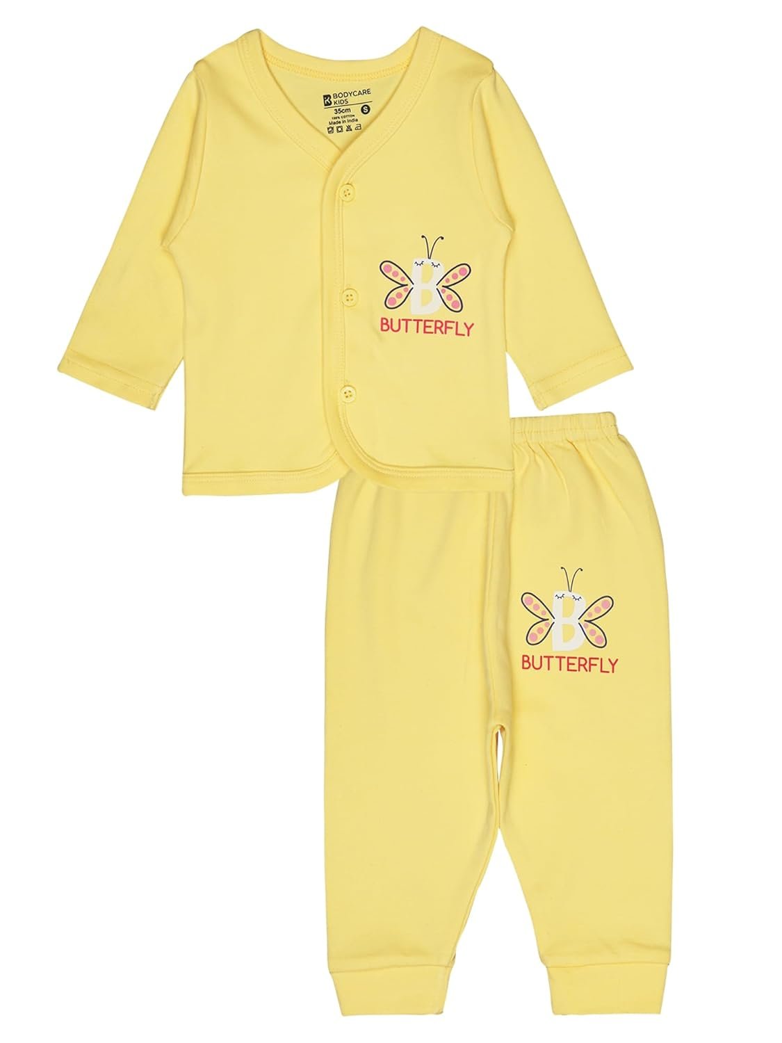 BODYCARE Unisex Baby Cotton Blend Baby Top & Pyjama Set