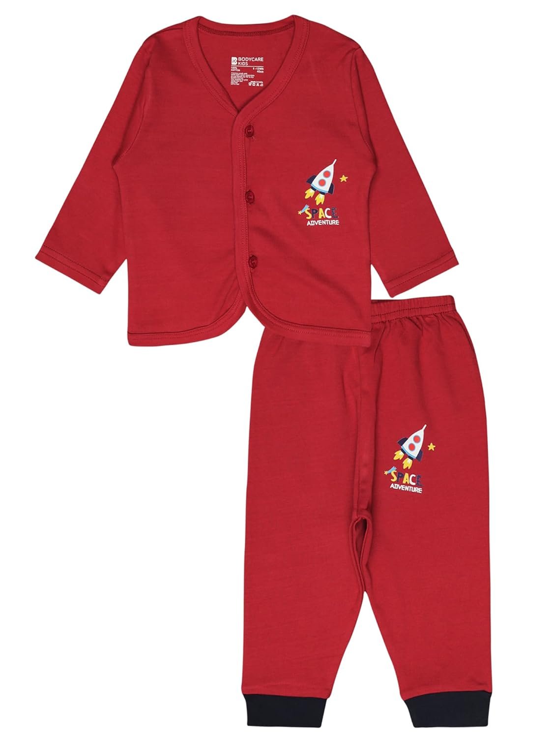 BODYCARE Unisex Baby Cotton Blend Baby Top & Pyjama Set