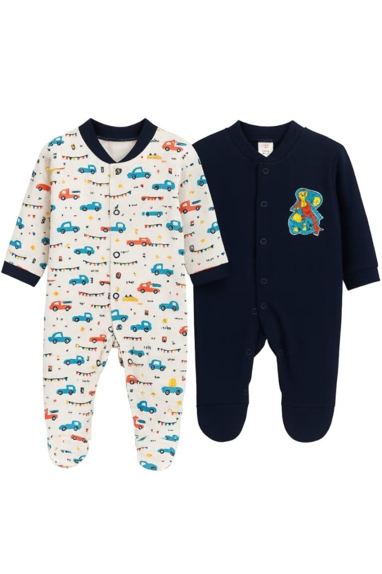 Baby Boys Cotton Rompers/Sleepsuits/Jumpsuit/Night Suits for Newborn Baby Boys & Girls Pack of 2