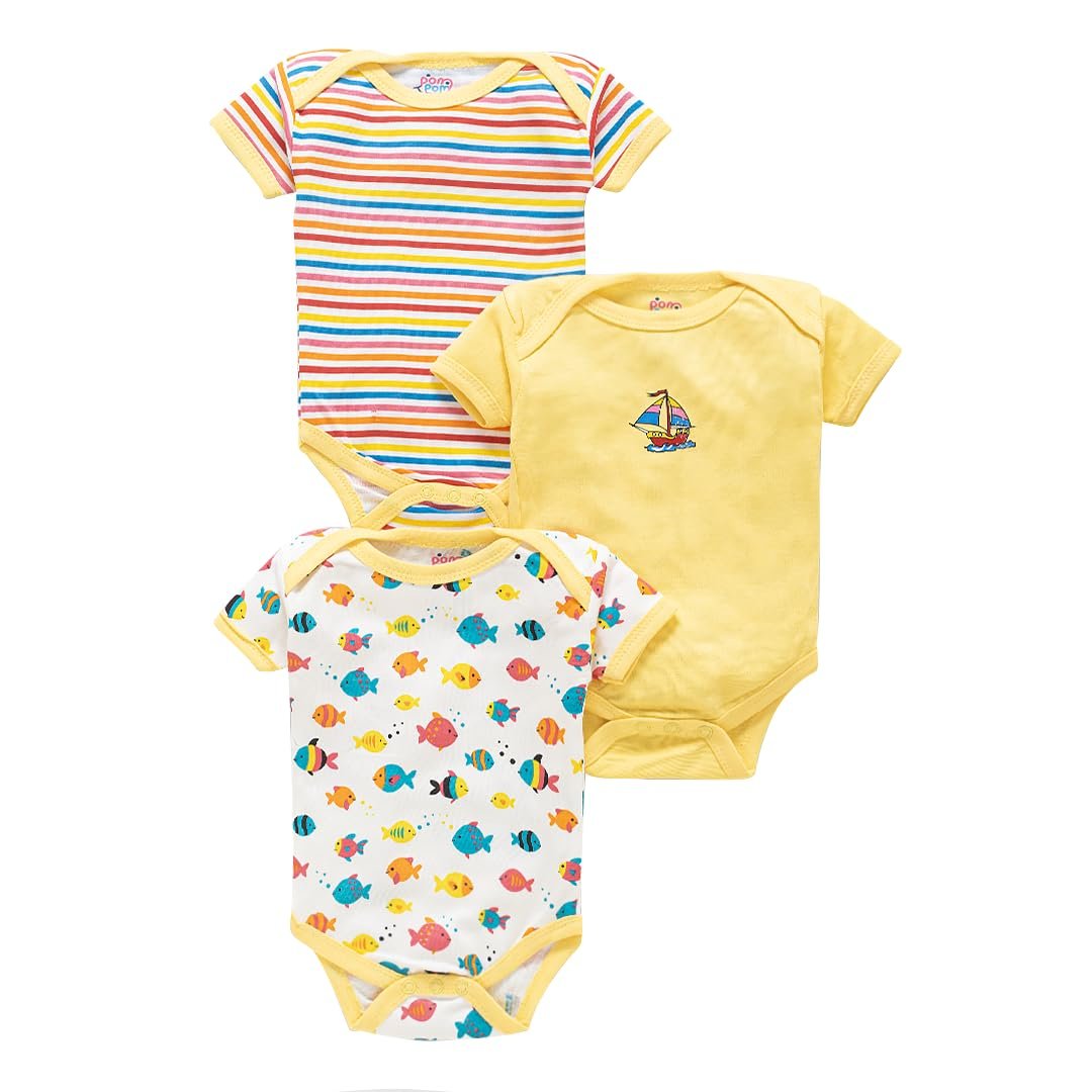 Rompers Set For New Born Baby Boys & Girls | Cotton Rompers/Sleepsuits/Bodysuits/Onesies For Infants