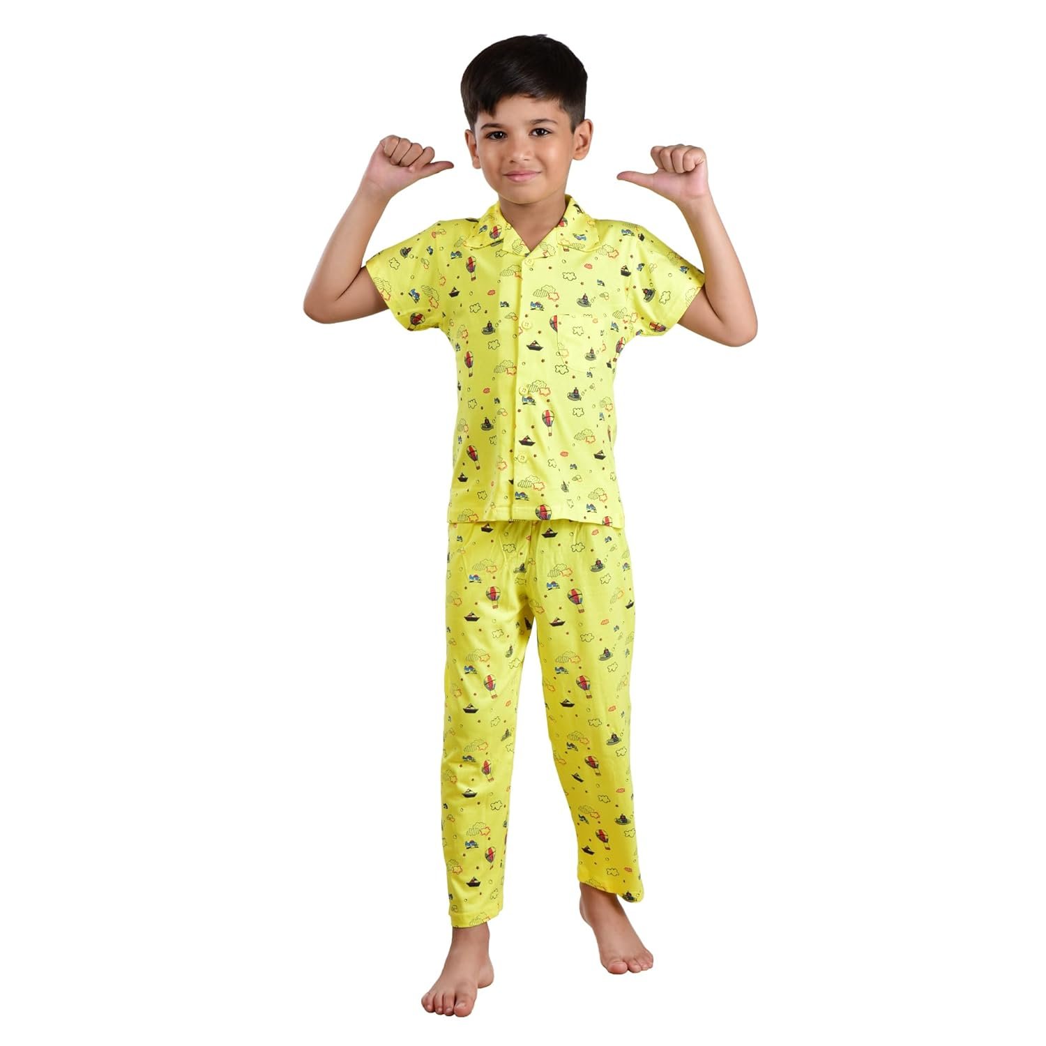 Clothe Funn Boys Cotton Nightsuit Set