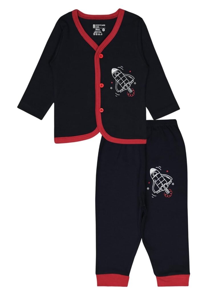 BODYCARE Unisex Baby Cotton Blend Baby Top & Pyjama Set