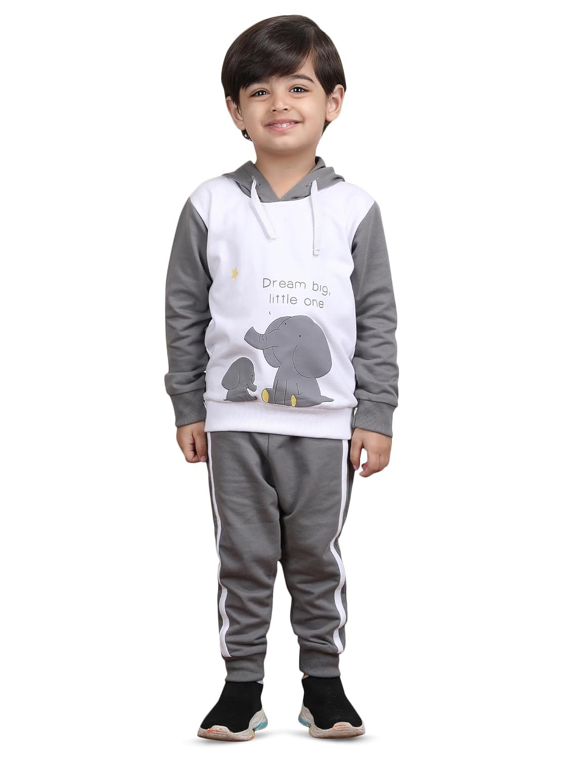 POLKA TOTS 100% Cotton Full Sleeve Co-Ord Joggers for Kids | Winter Wear for Kids, Toddler & New born | Trendy Sweatshirt & Joggers, Baby Dress for Boys & Girls | Warm Clothes from 6 Months to 8 Years