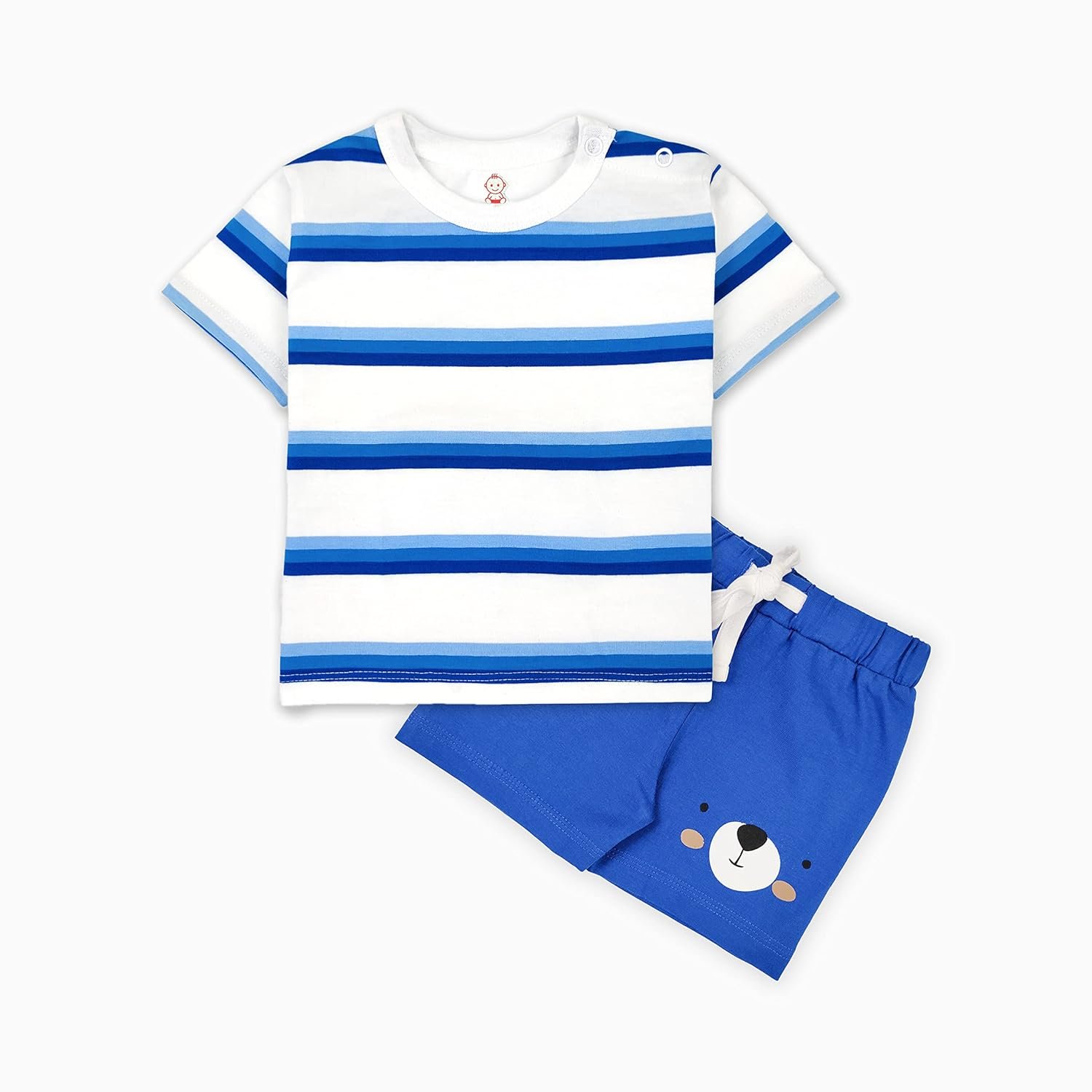 ARIEL Baby Boys & Baby girls Cotton Printed Round Neck Half Sleeve T-shirt & Short Latest Summer Clothing Sets