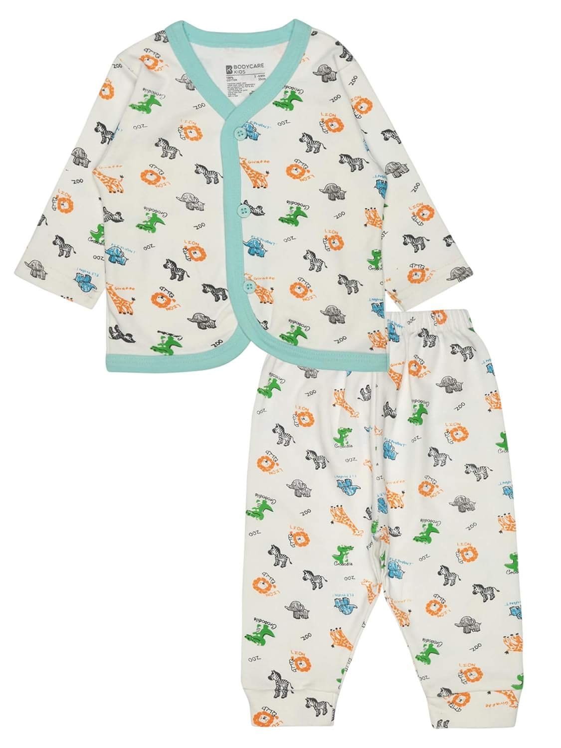 BODYCARE Cotton Unisex Printed Top & Pajami Set