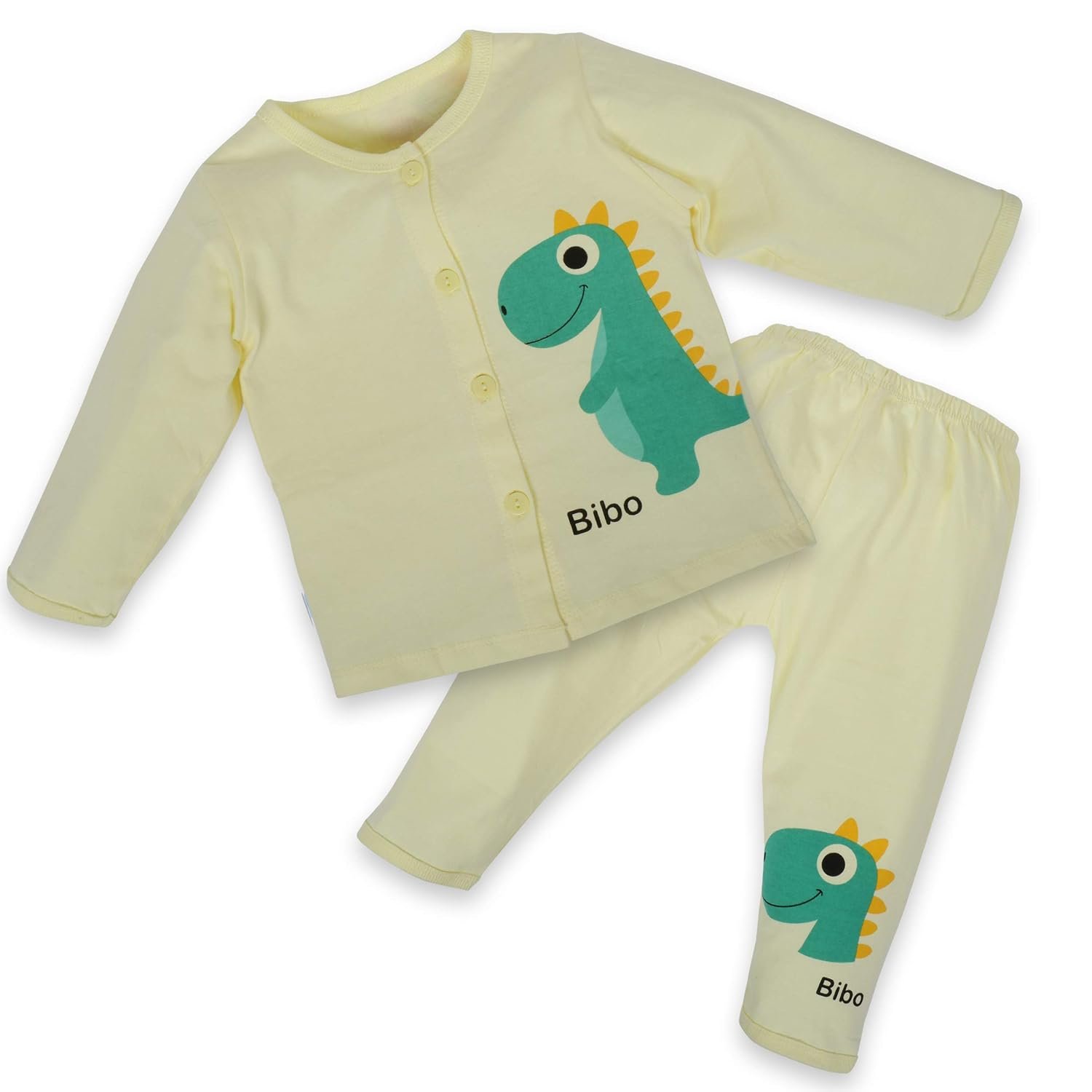 Baby Suit Full Sleeves Hoisery Cotton Babysuit for Baby Boy and Baby Girl |Soft Comfortable Infant Clothing Yellow Size: 4