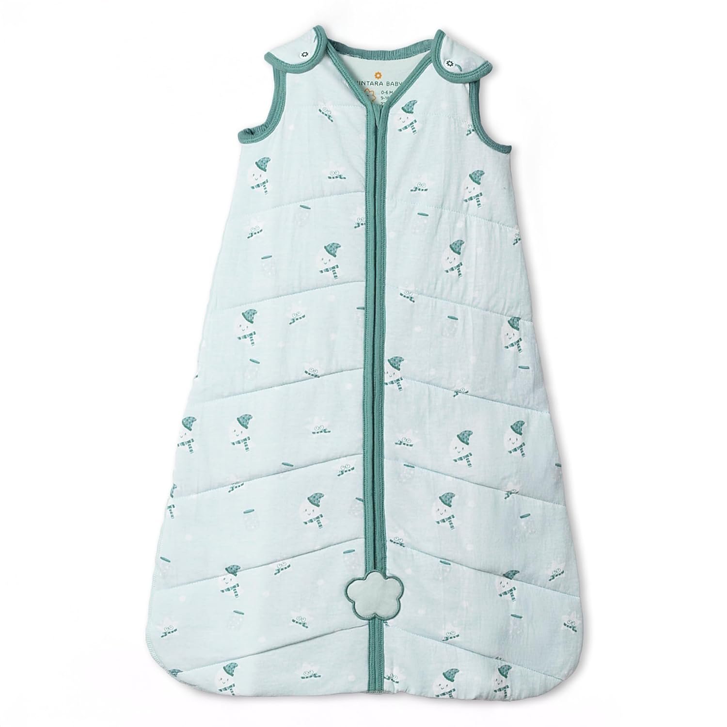 NINTARABABY 1.5 TOG Sleep Sack – Premium Organic Cotton, Soft, Breathable, Winter Swaddle & Wearable Blanket for Newborns, Infants (0-6 Months), Unisex Baby Sleeping Bag, Gifts for Babies