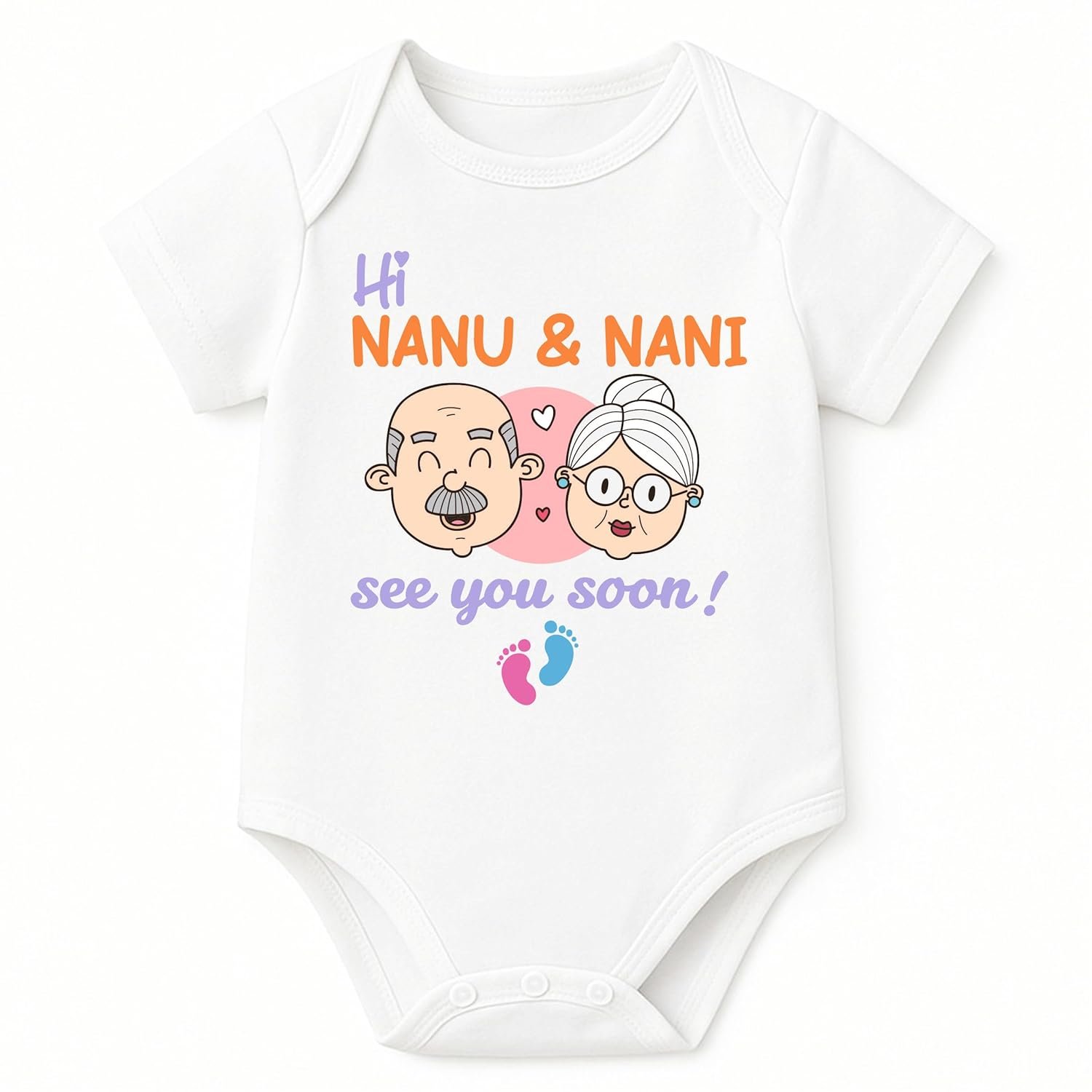 Lillypupp Pregnancy Announcement Gift for Grandparents to be | Baby Coming Soon Bodysuit | Reveal idea for Grandma, Grandpa, Dad, Husband, Aunt, Uncle or Family