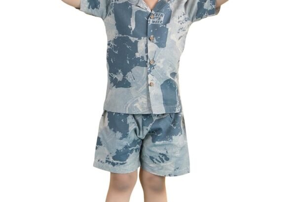 POLKA TOTS Premium Cotton Co-Ord Clothing Set For Boys | Ultra-soft Half Sleeve Shirt & Shorts Combo for Kids Boys | Comfortable Casual – Beach Outfit for Baby Boys & Toddler | Kids Clothes for Boys