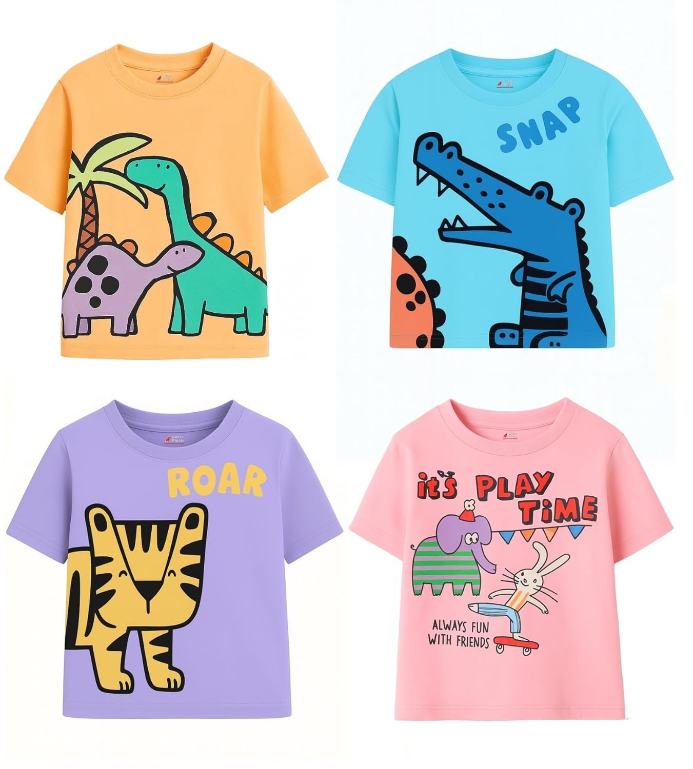 Boys High GSM Cotton Half Sleeve Printed Cotton T-Shirt