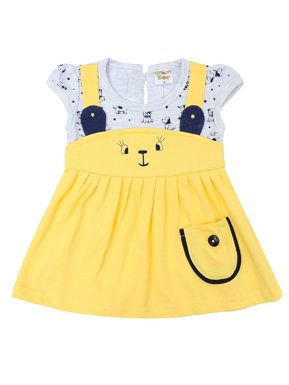 NammaBaby Baby Girls’ A-Line Mini Frock Dress