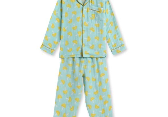 The Boo Boo Club Muslin Cotton Print Muslin Night Suit for Boys and Girls | Sleepwear for Babies | Pajama Set for Kids | Night wear for Baby