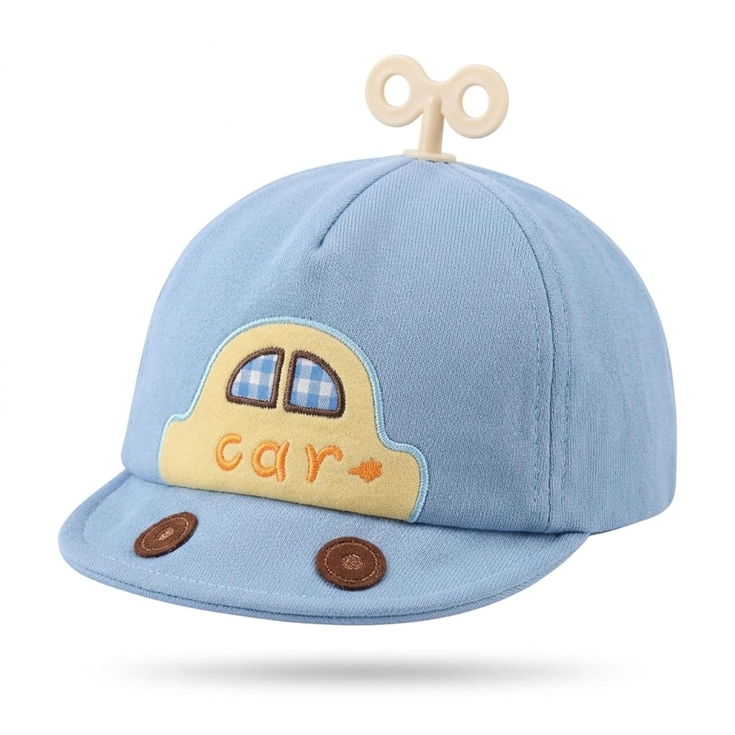 Baby Boy & Girl Cotton Cap | Cute Cartoon Embroidered Infant Hat | Soft Breathable Adjustable Toddler Summer Cap | Newborn Kids Sun Protection Casual Outdoor Baseball Cap