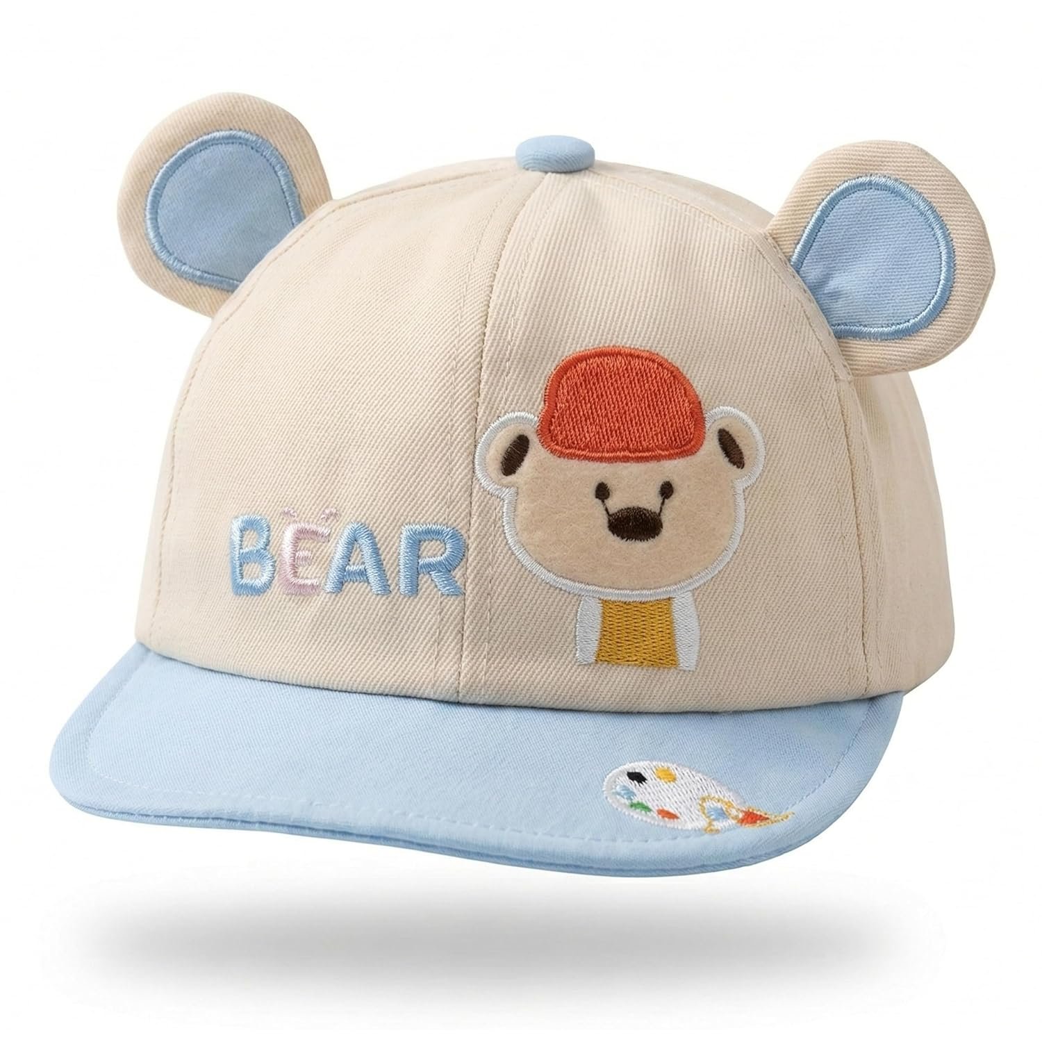 Premium Kids Bear Cap’s Collection | 3D Cartoon Hat | Multi Color & Multiple Designs Available Adjustable Snapback Toddler Cap for Boys & Girls | Summer Sun Protection Caps
