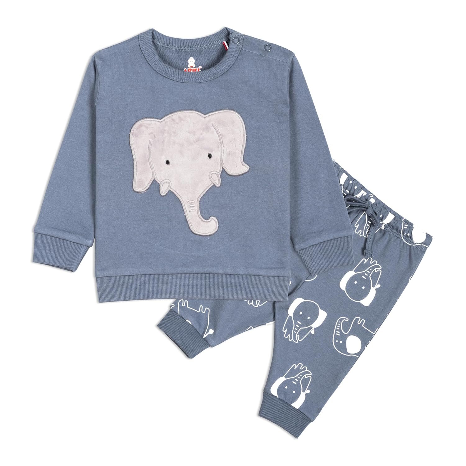 Real Basics Unisex Cotton Fleece Full Sleeve Track Suit for Boys & Girls