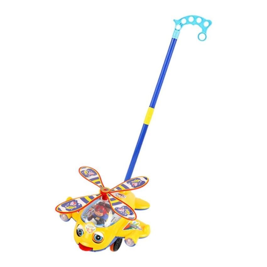 Meadawgs® Push Along Walking Toy Sturdy Preschool Learning for Boys Girls Kids Age 1-3 XL Yellow Non Slip|Baby | Toys for Baby | Developmental Baby Toys|1 Push Activity Walking Toy