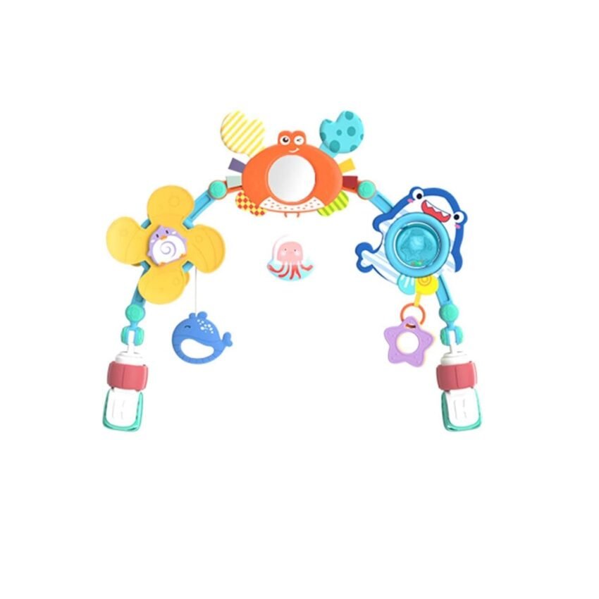 Baby Stroller Arch Toy Hanging Activity Arch Toy for Girls Boys Newborn Pram Crab|Baby | Toys for Baby |Crib Toys|1Baby Stroller Arch Toy