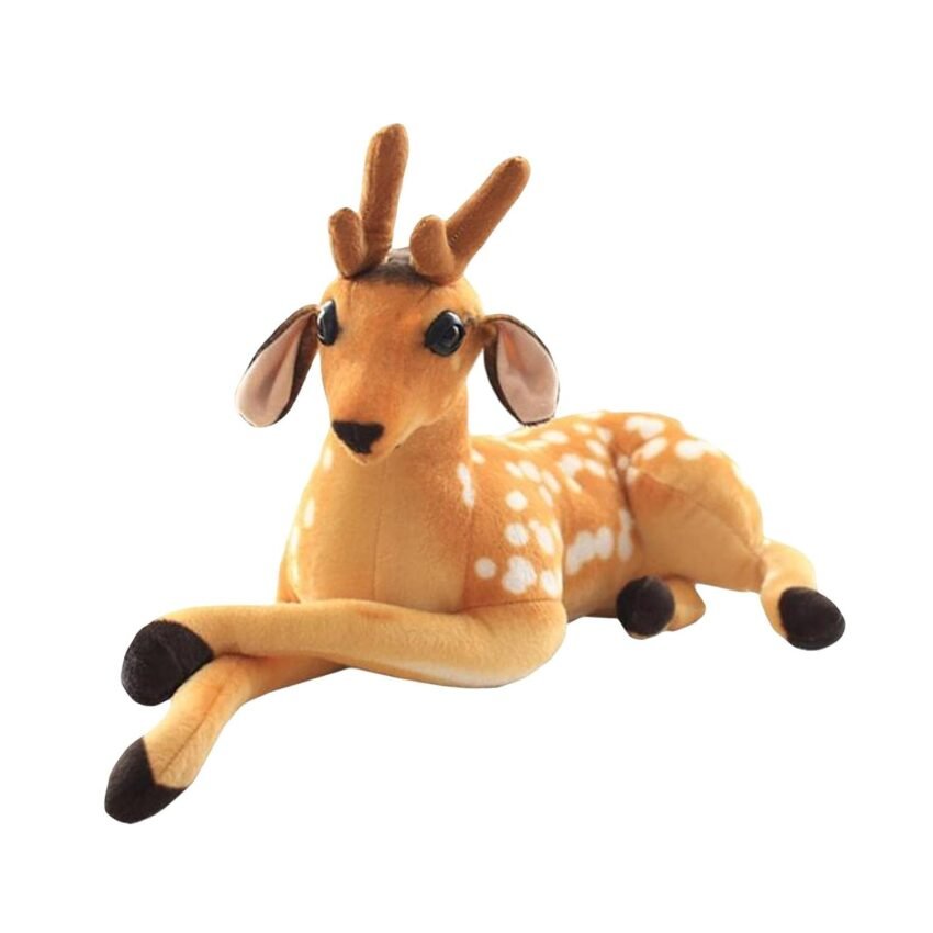 Realistic Plush Sika Spotted Deer Home Decoration for Party Children Side|Baby | Toys for Baby | Plush Baby Toys|1 Sika Deer Plush Toys