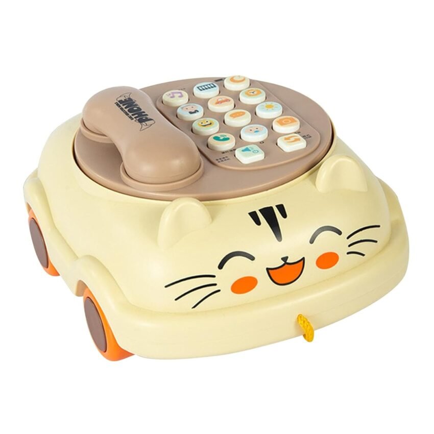 BNF® Baby Musical Toy Parent Child Interactive Toy for Boy Girl 3 Years Old cat|Toys & Hobbies | Preschool Toys & Pretend Play |Pull Toys|1 Baby Phones Toy,