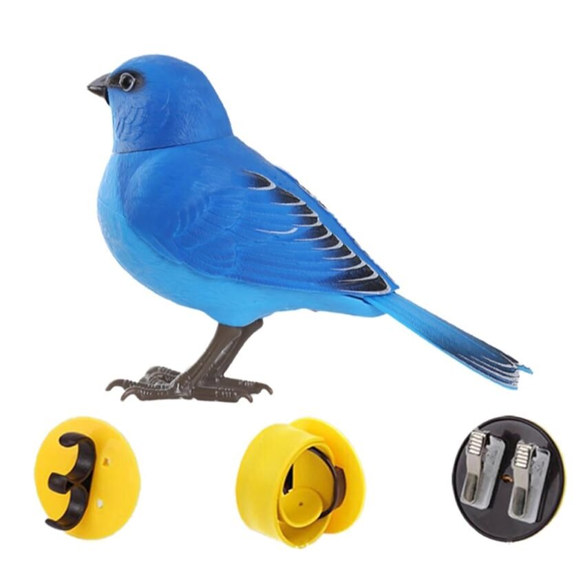 Club Bollywood®Parakeet Parrot Cage Toy Electric Singing and Chirping Bird Toy for Children Blue Tit|Baby | Toys for Baby |1 Singing and Chirping Bird