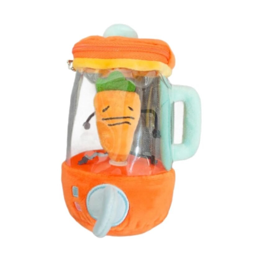 CLUB BOLLYWOOD® Carrot Juicer Plush Toy Drawstring Rotating Novelty Cute for Kids Boys Girls|Baby | Toys for Baby |Plush Baby Toys|1 Carrot Juicer Plush Toy