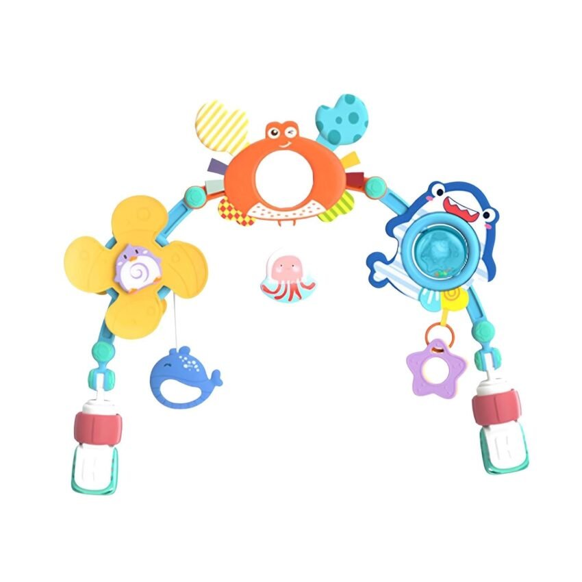 BNF® Baby Stroller Arch Toy Hanging Activity Arch Toy for Girls Boys Newborn Pram Crab|Baby | Toys for Baby |Crib Toys|1 Baby Stroller Arch Toy