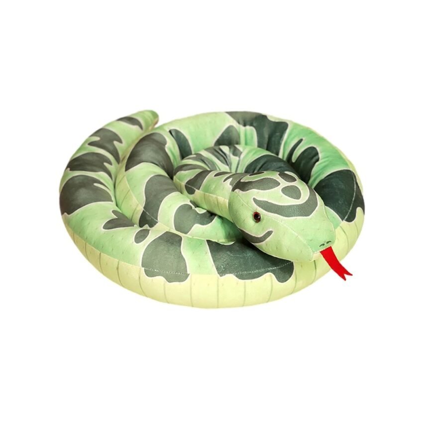 Realistic Animal Stuff Snake Funny Large Stuffed Animal for Children Bedtime 1.1m Green|Baby | Toys for Baby |Plush Baby Toys|1 Plush Snake Toy