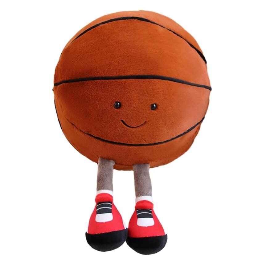 Club Bollywood®Plush Sports Balls Toys Realistic Soft Toys for Girls Boys Basketball|Baby | Toys for Baby |1 Stuffed Sports Balls Toy