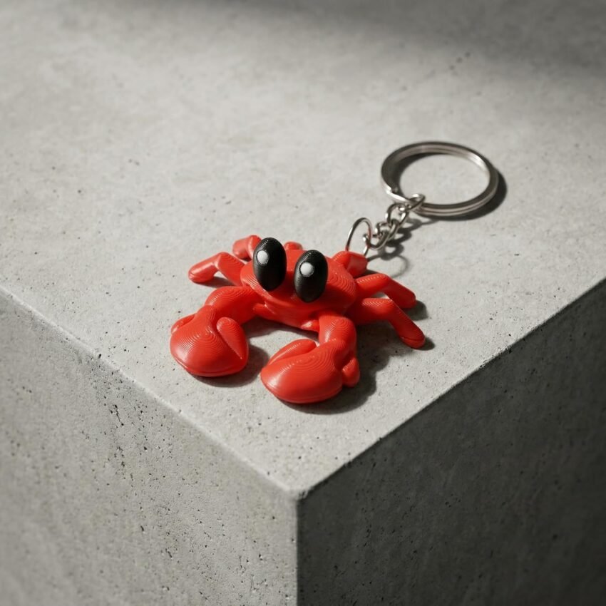 VAALI Articulated Keychain and Fidget Toy Plastic Flexible Figure for Kids, Teens & Collectors Lightweight Keyring Backpack Accessory